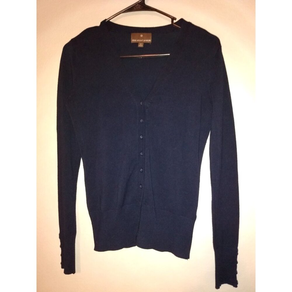 Fenn Wright Manson Women's Dark Navy Blue Button Front Cardigan S